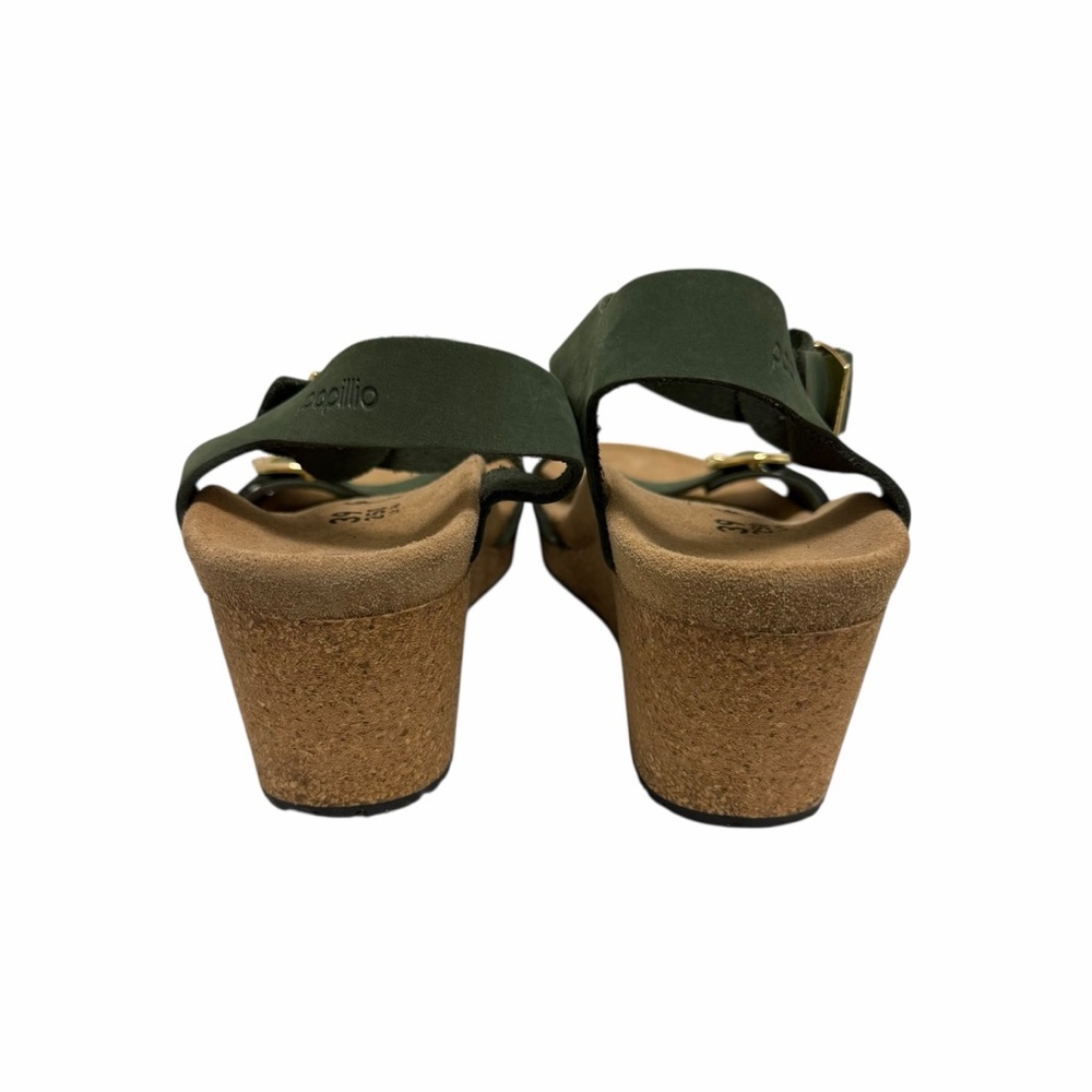 Papillio Solid Olive Suede Sandals - image 2